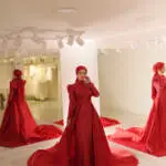 Kırmızı Tesettür Nişanlık